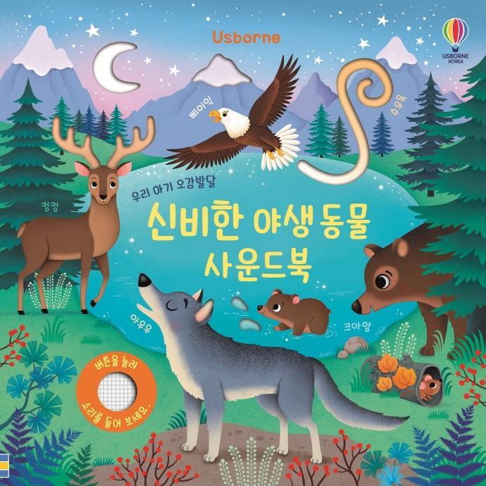 Usborne 우리 아기 오감발달 신비한 야생동물 사운드북