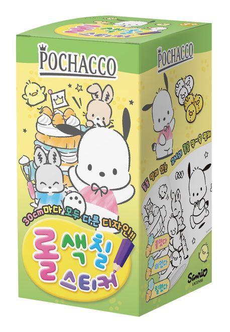 산리오캐릭터즈 포차코 롤 색칠스티커