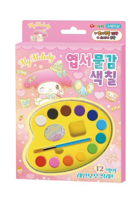 산리오캐릭터즈 마이멜로디 엽서물감색칠