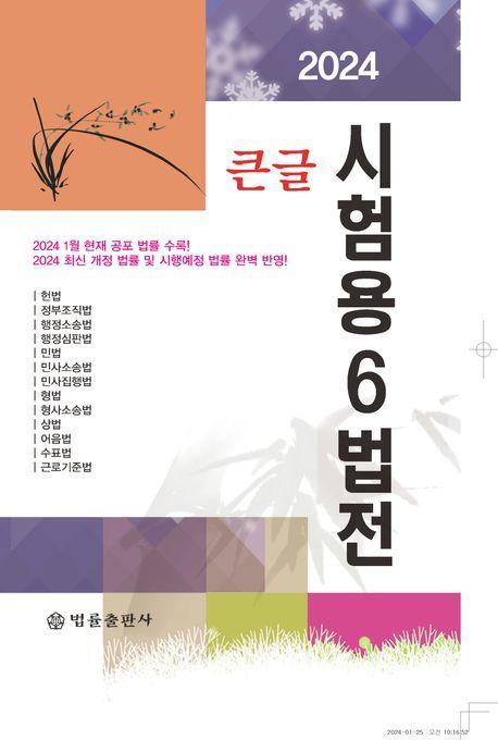 큰글 시험용 6법전(2024)