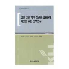 고졸 미만 학력 청년층 고용문제 개선을 위한 정책연구