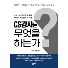 DACUM기법을 활용한 CS강사 직무분석 보고 CS강사는 무엇을 하는가