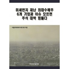 미세먼지 재난 최대수혜주 6개 기업과 이슈 모르면 주식 대박 힘들다